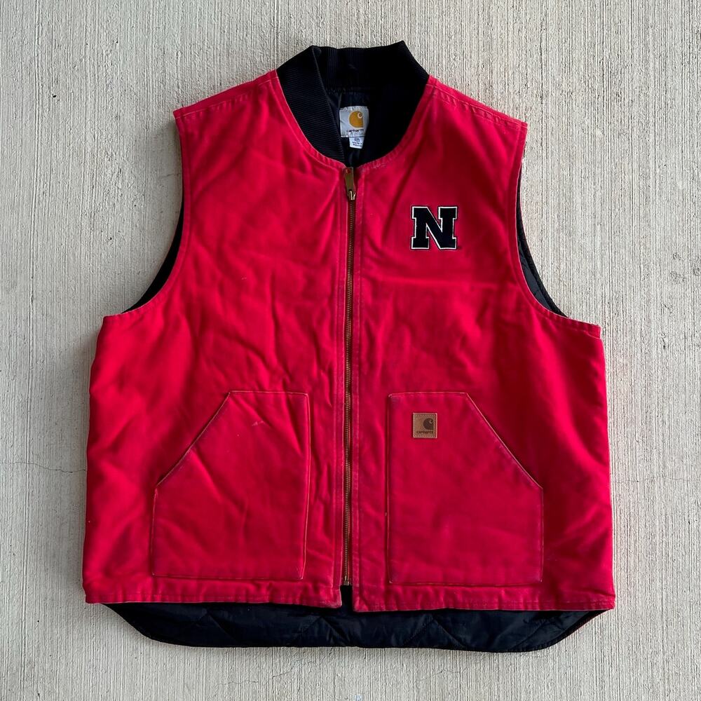 Carhartt red work wear vest - Picture 1 of 5